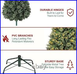 Hykolity 6 ft Prelit Christmas Tree, Artificial Christmas Pine Tree with 350 War