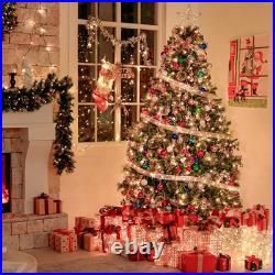 Hykolity 6 ft Prelit Christmas Tree, Artificial Christmas Pine Tree with 350 War