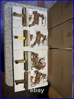Improvements Santa and 3 Reindeer Christmas Stocking Holder Set. Beautiful