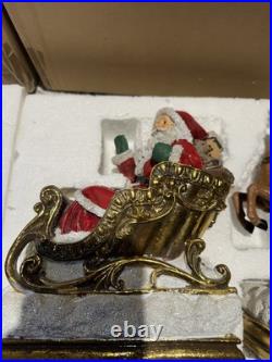 Improvements Santa and 3 Reindeer Christmas Stocking Holder Set. Beautiful