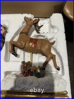 Improvements Santa and 3 Reindeer Christmas Stocking Holder Set. Beautiful