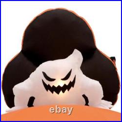 Inflatable Ghost Coach 12 ft. Pre-Lit Projection Kaleidoscope Halloween Decor