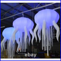 Inflatable Hanging Jellyfish Party Sales Decoration Led Glowing 16 Colors