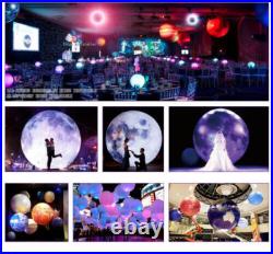 Inflatable Moon Planet Model With LED Lights Hanging Inflatable LED Moon wedding