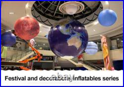 Inflatable Moon Planet Model With LED Lights Hanging Inflatable LED Moon wedding