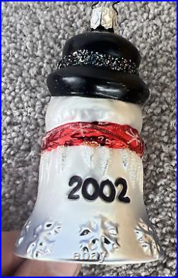 Inge Glas 2001-2006 Annual Glass Bell Ornaments Set 6 Glas of Germany 3-3/4-5 Inge Glas 2001-2006 Annual Glass Bell Ornaments Set 6 Glas of Germany 3-3/4-5