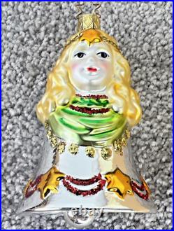 Inge Glas 2001-2006 Annual Glass Bell Ornaments Set 6 Glas of Germany 3-3/4-5 Inge Glas 2001-2006 Annual Glass Bell Ornaments Set 6 Glas of Germany 3-3/4-5