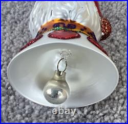 Inge Glas 2001-2006 Annual Glass Bell Ornaments Set 6 Glas of Germany 3-3/4-5 Inge Glas 2001-2006 Annual Glass Bell Ornaments Set 6 Glas of Germany 3-3/4-5