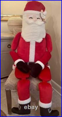 Isaac Mizrahi SANTA CLAUS Body Pillow 5Ft Christmas Decor Oversized 5 feet New