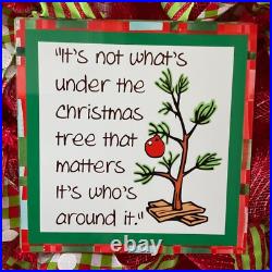 Its Not What's Under The Christmas Tree That Matters Christmas Wreath Handmade D Its Not What's Under The Christmas Tree That Matters Christmas Wreath Handmade D
