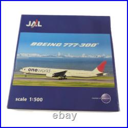 JAL BOEING 777-300 1500 Object/Interior/White/Plastic Model/Collection JAL BOEING 777-300 1500 Object/Interior/White/Plastic Model/Collection