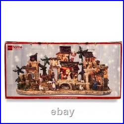 JCPenney Home Collection Town of Bethlehem Illuminated Nativity Scene Flawed