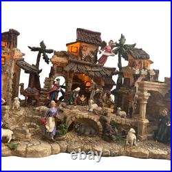 JCPenney Home Collection Town of Bethlehem Illuminated Nativity Scene Flawed