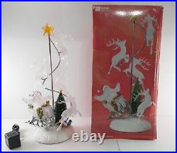 JC Penney SANTA'S SLEIGH & REINDEER Light-Up Color Change Christmas Decoration