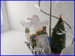 JC Penney SANTA'S SLEIGH & REINDEER Light-Up Color Change Christmas Decoration
