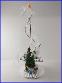 JC Penney SANTA'S SLEIGH & REINDEER Light-Up Color Change Christmas Decoration