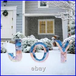 JOY Christmas Light Up Letter Table Decor LED Marquee Lights Sign for Outdoor