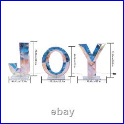 JOY Christmas Light Up Letter Table Decor LED Marquee Lights Sign for Outdoor