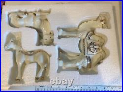 Jade Porcelain 14 Piece Nativity Set Ivory with Gold and Colors Bon Ton Free Ship