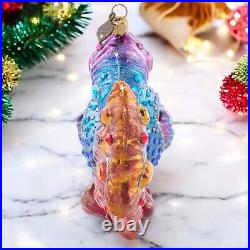 Jay Strongwater Fancy Fish Glass Ornament SDH20105-250 Christmas Jay Strongwater Fancy Fish Glass Ornament SDH20105-250 Christmas
