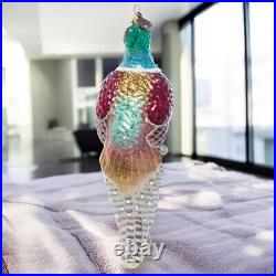 Jay Strongwater Pheasant Glass Ornament SDH20104-250