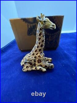 Jay Strongwater for Neiman Marcus Bejeweled Giraffe with Box/Papers Signed