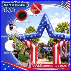 Jenaai 11ft 4th of July Inflatable Arch 250th Anniversary Outdoor Decoration Pat
