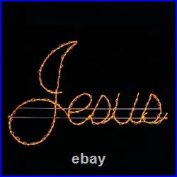 Jesus LED Christmas Outdoor Decoration Sign Wireframe Nativity Display 68
