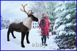 Jet Creations Winter Lifelike Reindeer for Holiday Party Decor, Indoor/Outdoor Jet Creations Winter Lifelike Reindeer for Holiday Party Decor, Indoor/Outdoor