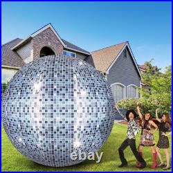 Jetec 7 ft Lighted Inflatable Disco Ball Mirror Ball Oversized Inflatable Dec Jetec 7 ft Lighted Inflatable Disco Ball Mirror Ball Oversized Inflatable Dec