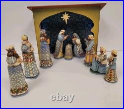 Jim Shore 2007 Natvity 10 Piece Full Set Mint with Original Boxes Heartwood Creek