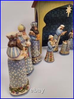 Jim Shore 2007 Natvity 10 Piece Full Set Mint with Original Boxes Heartwood Creek