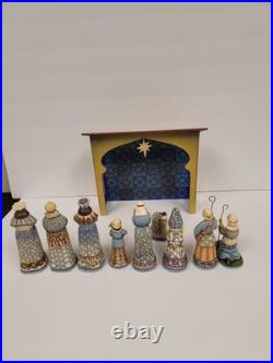 Jim Shore 2007 Natvity 10 Piece Full Set Mint with Original Boxes Heartwood Creek