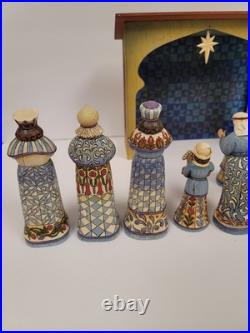 Jim Shore 2007 Natvity 10 Piece Full Set Mint with Original Boxes Heartwood Creek