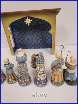 Jim Shore 2007 Natvity 10 Piece Full Set Mint with Original Boxes Heartwood Creek