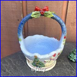 Jim Shore 2021 Merry Season of Surprises Christmas Basket with Ornaments 6009608