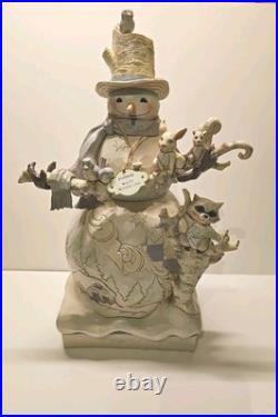 Jim Shore Winter Woodland 19 Snowman Mint condition with Box #4058733