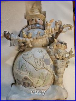 Jim Shore Winter Woodland 19 Snowman Mint condition with Box #4058733