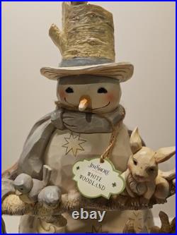 Jim Shore Winter Woodland 19 Snowman Mint condition with Box #4058733