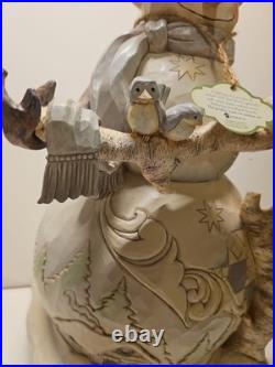 Jim Shore Winter Woodland 19 Snowman Mint condition with Box #4058733