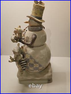 Jim Shore Winter Woodland 19 Snowman Mint condition with Box #4058733