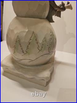 Jim Shore Winter Woodland 19 Snowman Mint condition with Box #4058733