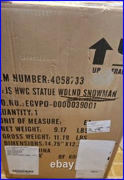 Jim Shore Winter Woodland 19 Snowman Mint condition with Box #4058733