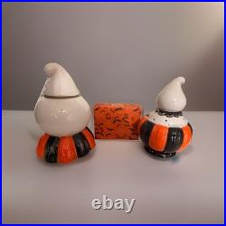 Johanna Parker Halloween Spooky Kooky Gus Ghost Cookie Jar, Salt/Pepper Shaker