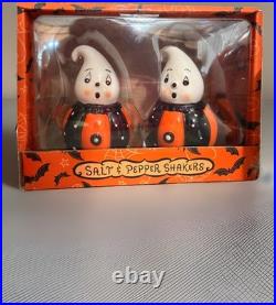 Johanna Parker Halloween Spooky Kooky Gus Ghost Cookie Jar, Salt/Pepper Shaker