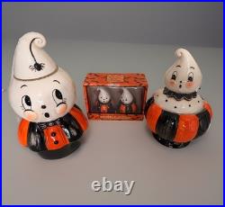 Johanna Parker Halloween Spooky Kooky Gus Ghost Cookie Jar, Salt/Pepper Shaker