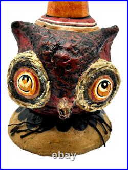 Johanna Parker Primitives By Kathy Halloween Owl Figurine 2007 Horn Hat Hooty