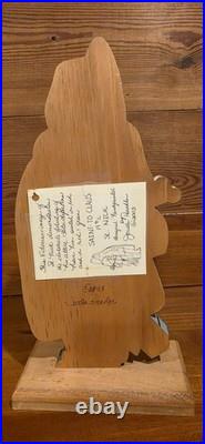 Joretta Headlee Set of 5 Hand-Painted Wooden Santa Figurines from Saint-to-Claus