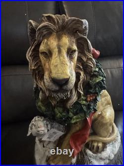 Joseph's Studio by Roman, Lion and Lamb Figure Peace on Earth New Open Box