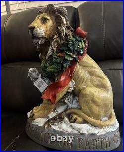 Joseph's Studio by Roman, Lion and Lamb Figure Peace on Earth New Open Box